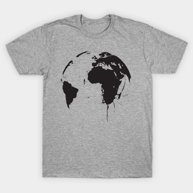 Brushstroke earth T-Shirt by DaduShop